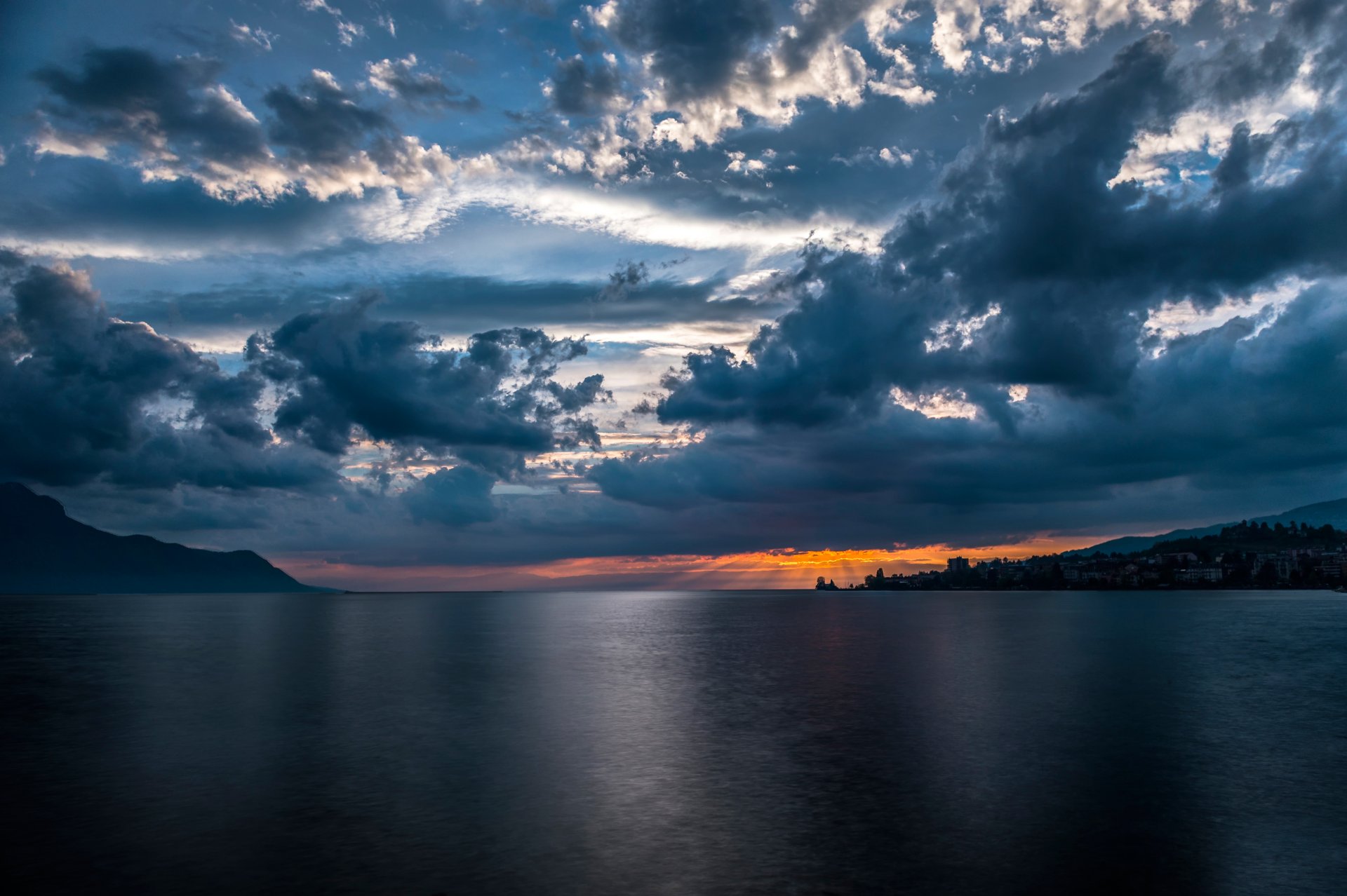 suiza montreux lago de ginebra ciudad