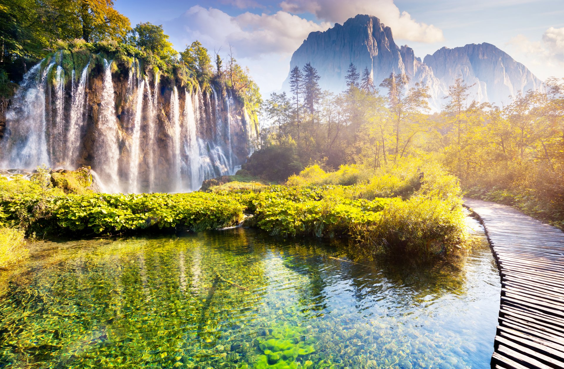 cascata fiume paesaggio acqua rocce