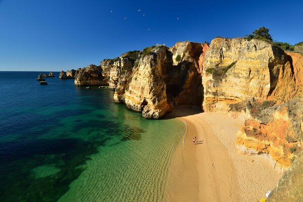 Mighty rocks off the ocean coast