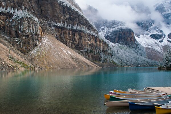 Beautiful mountains and nature with a blue lake