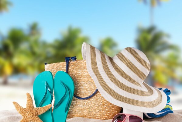 Zubehör für Sommerferien am Strand