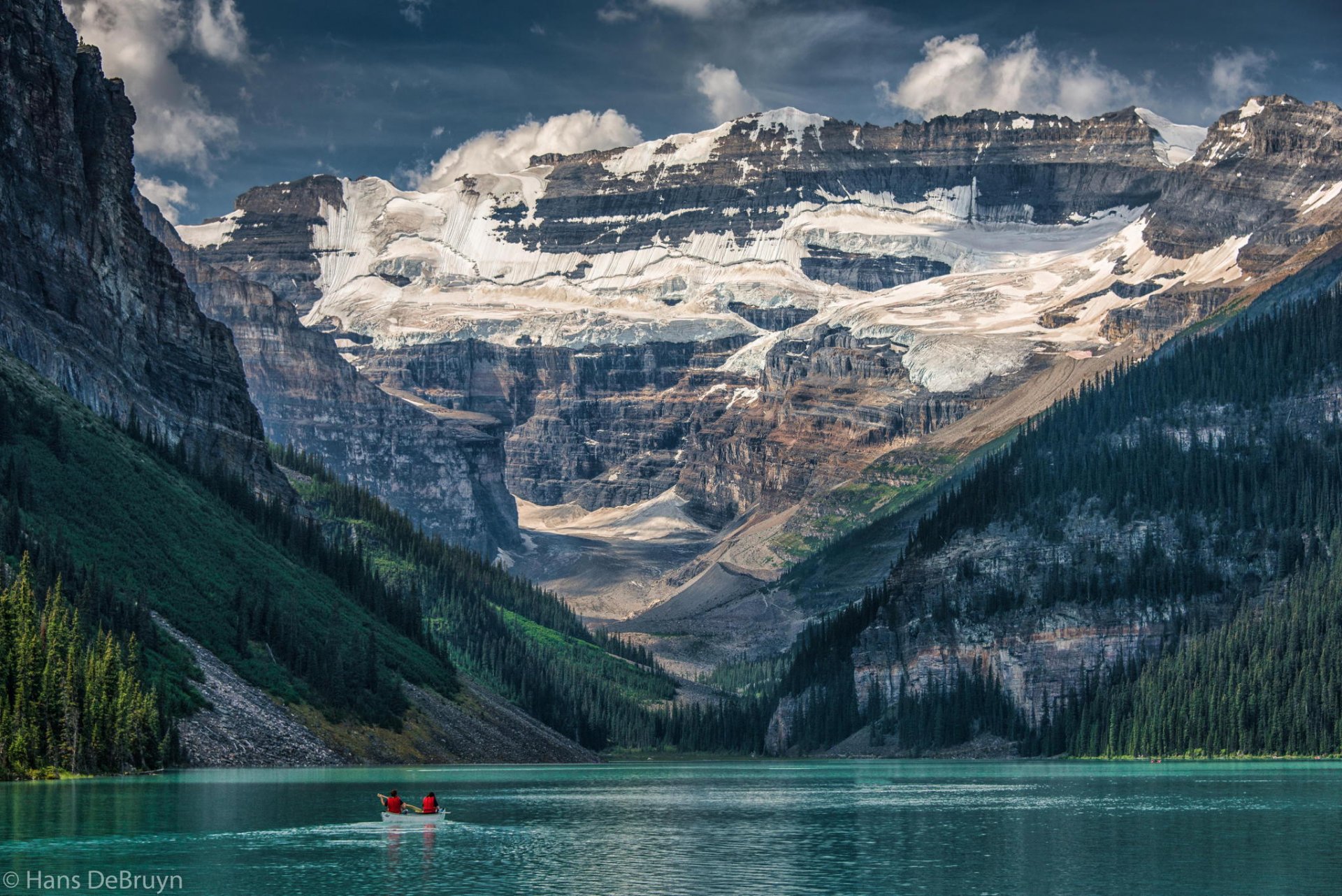 montañas lago canadá naturaleza