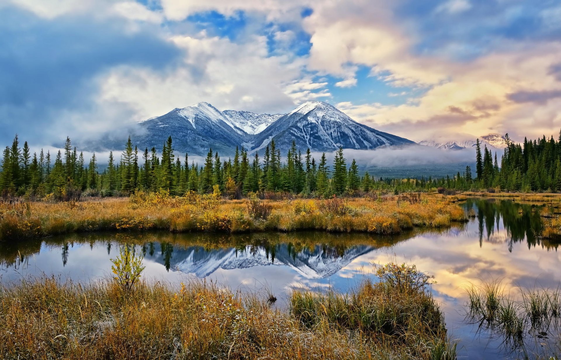 berge aussicht natur see wald dunst