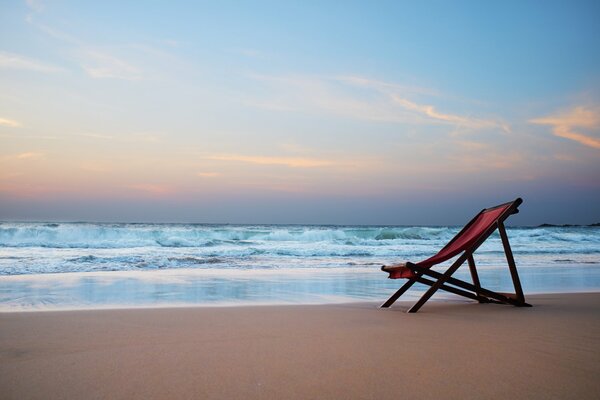 Lieu de vacances sur la plage de sable