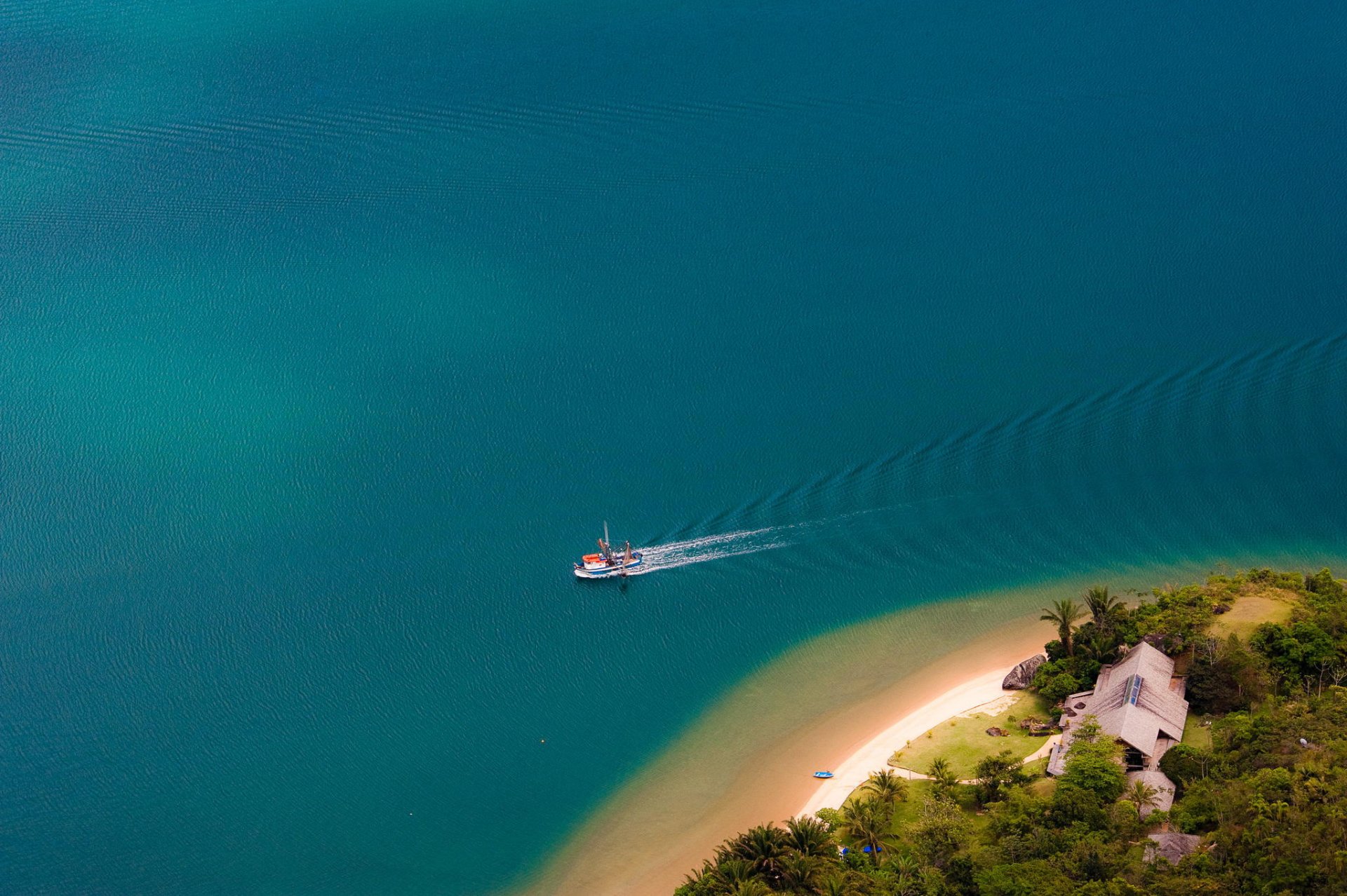 ozean natur boot insel palmen