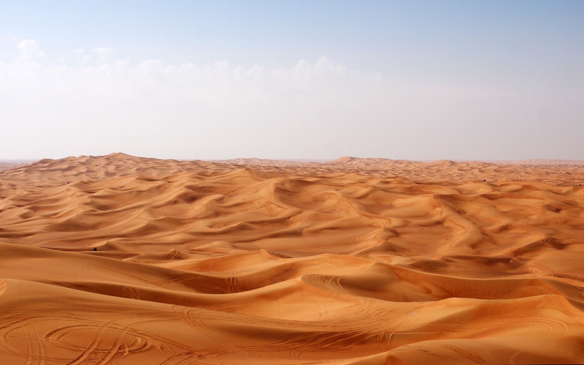 deserto di rub al-chali deserto impronte sabbia