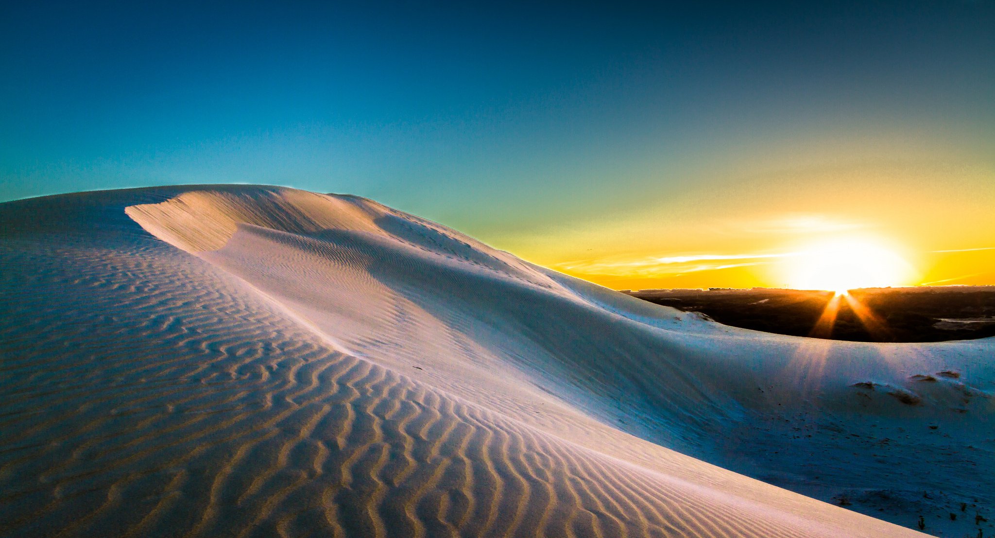 dunas arena sol amanecer