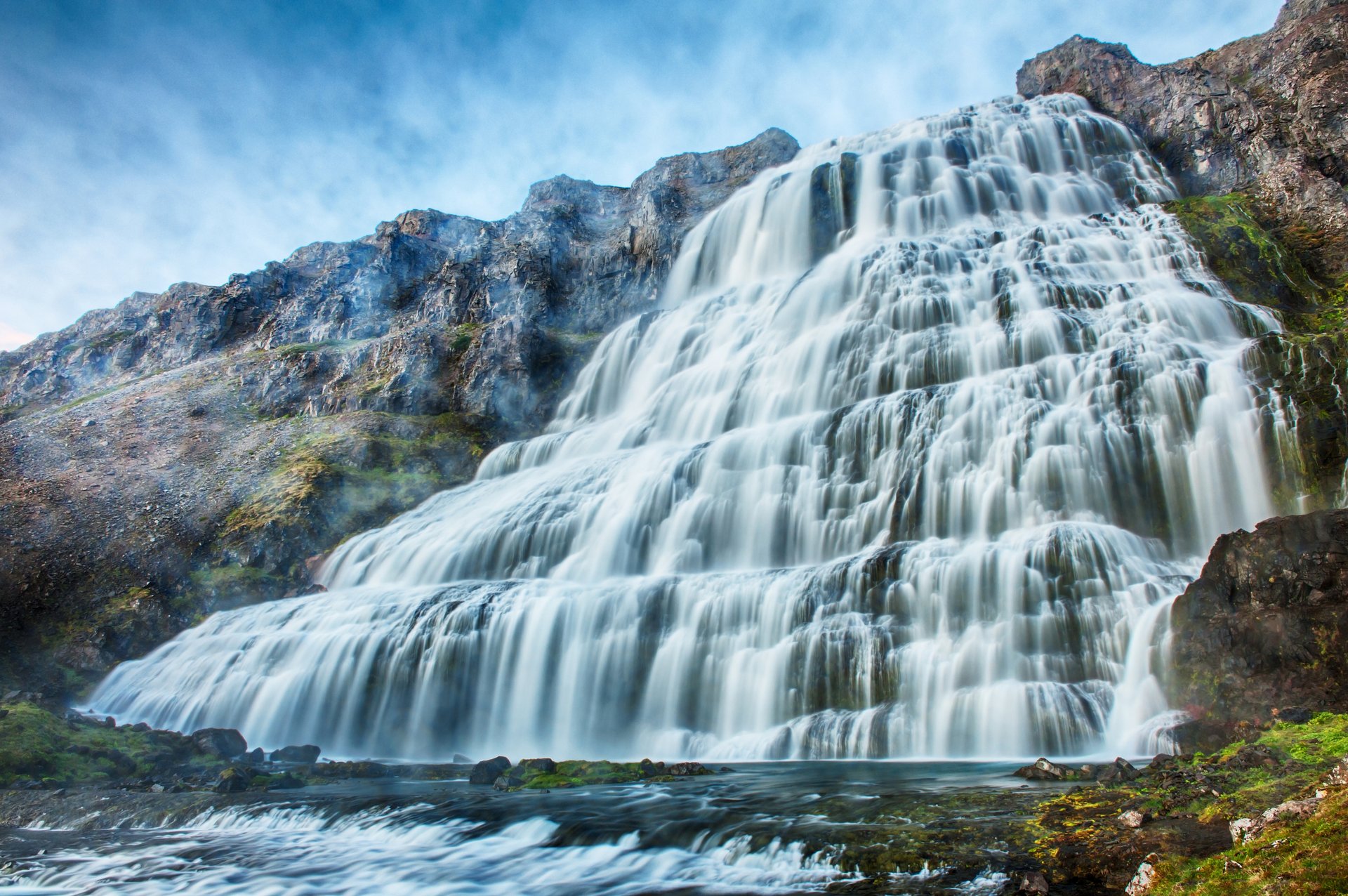 wasserfall felsen fluss