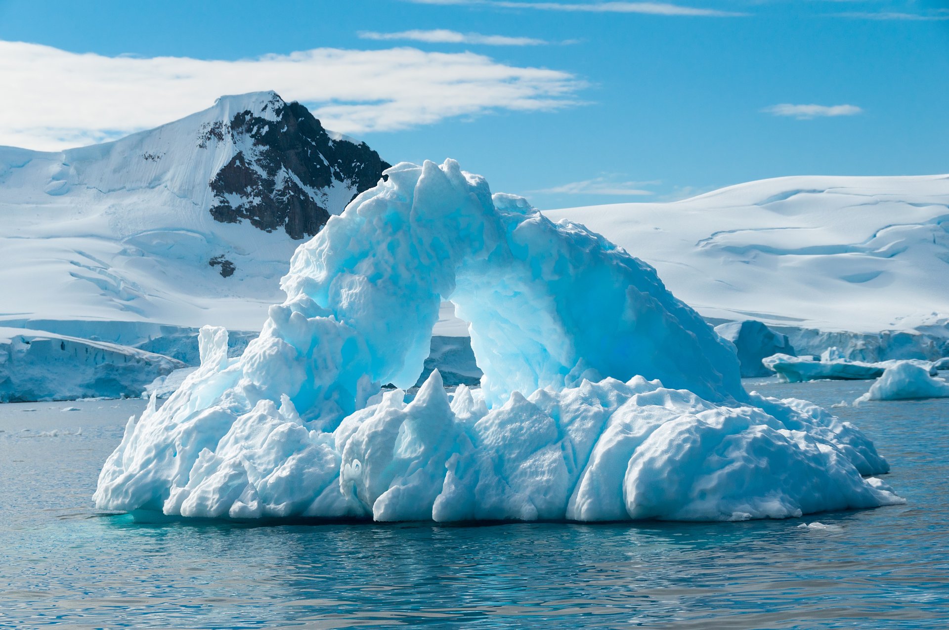 iceberg ghiaccio neve sole nord inverno mare nord