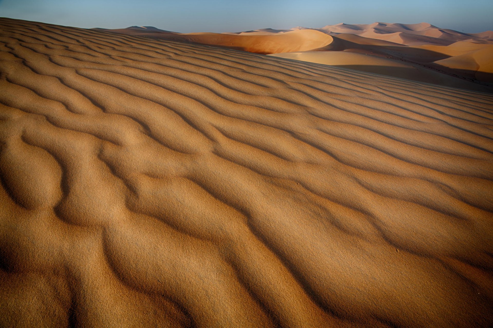 désert dunes barkhans sable collines ciel