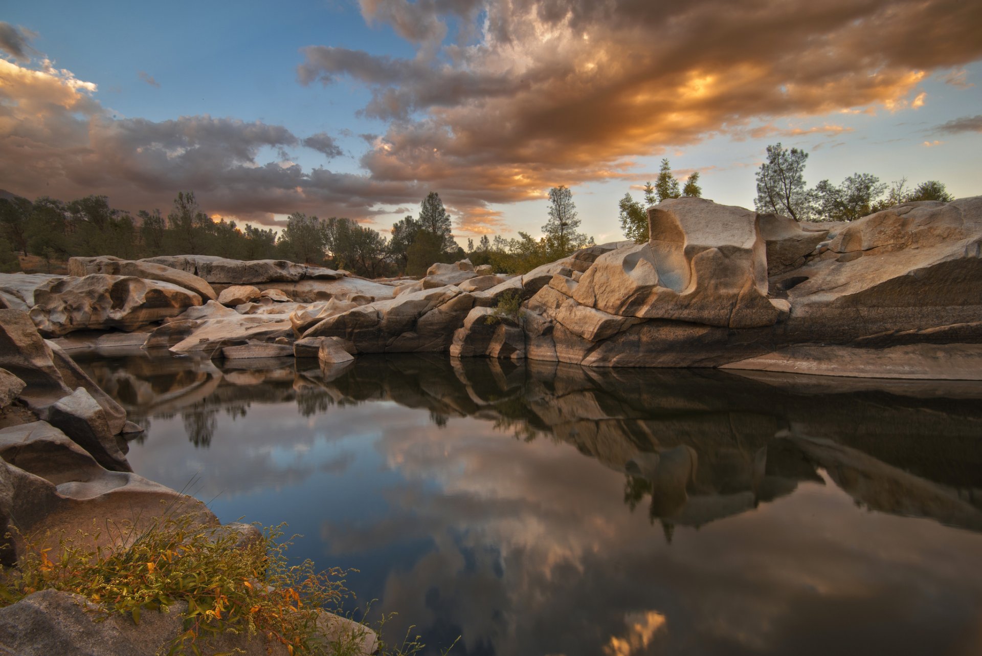 kern river valley usa jezioro isabella jezioro kamienie natura