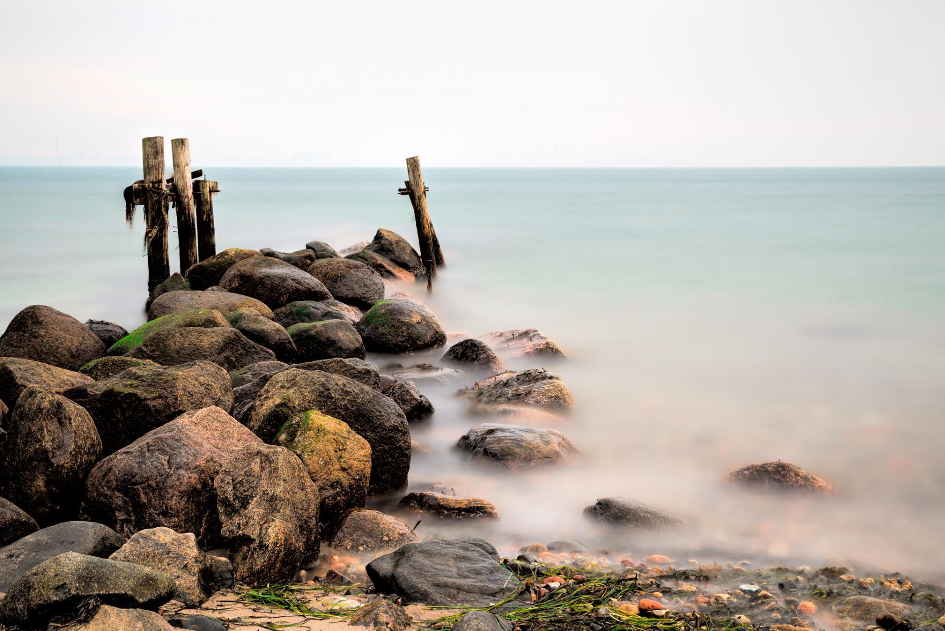 whiteout beach stones denmark