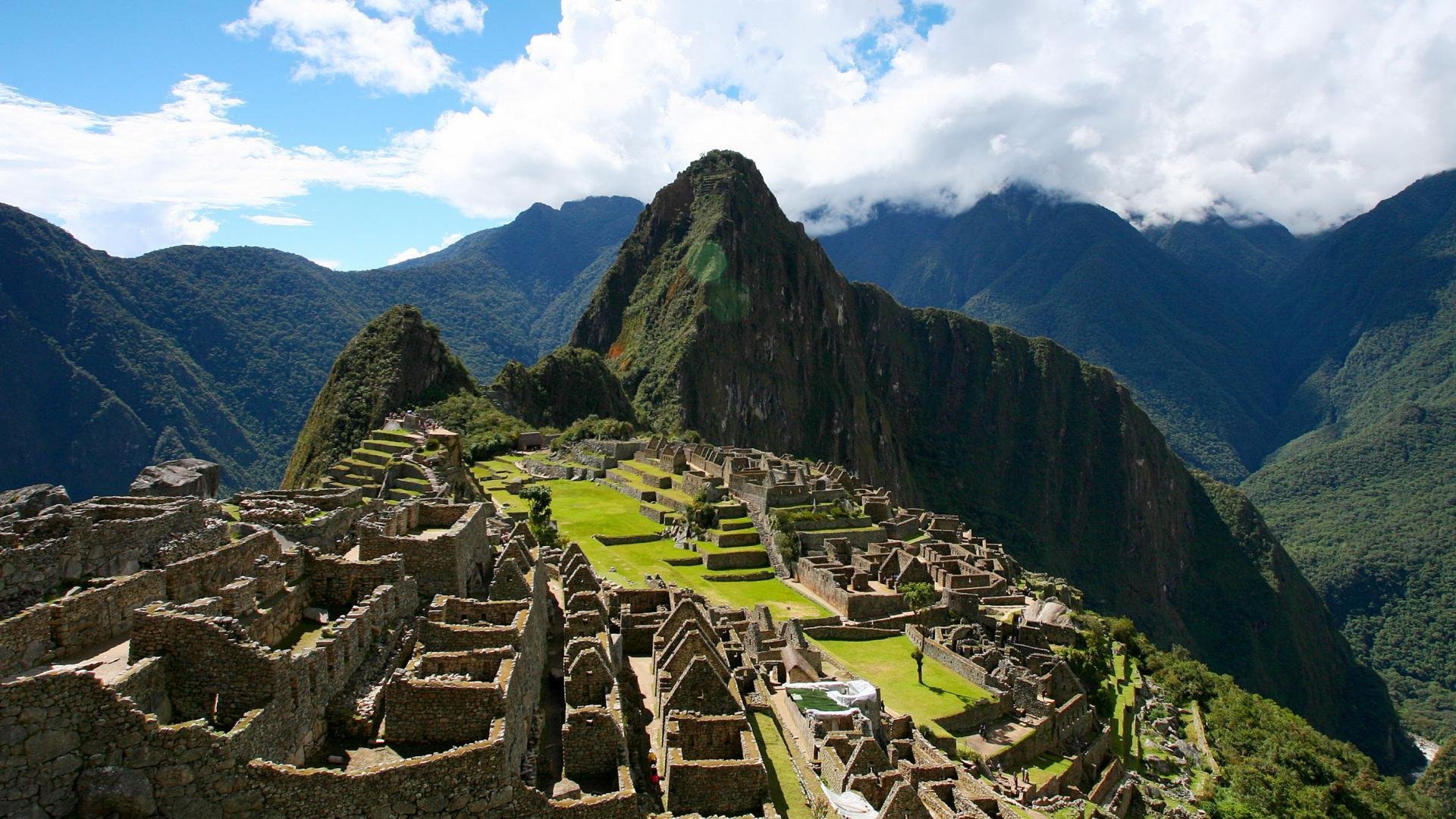 peru machu picchu an ancient city hill