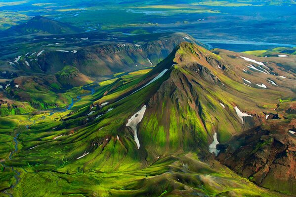 Iceland has the most unusual mountains