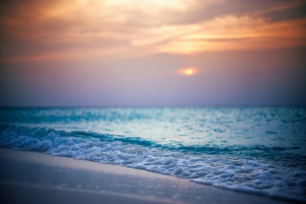 Calm sea. nature. sunset