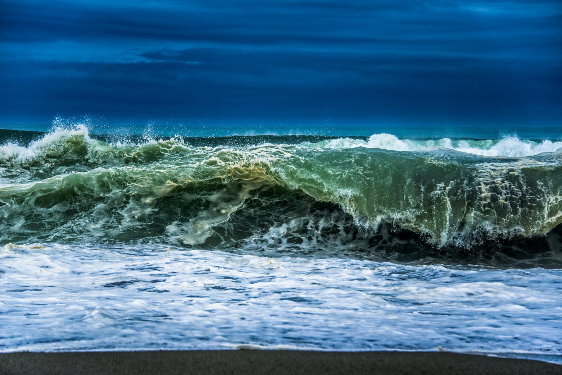 océano onda naturaleza espuma playa