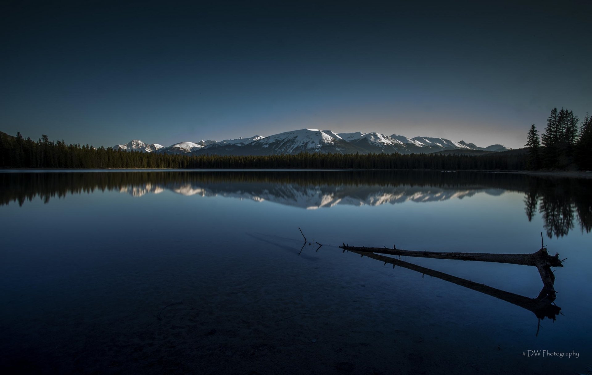 landscape nature lake mountain reflection