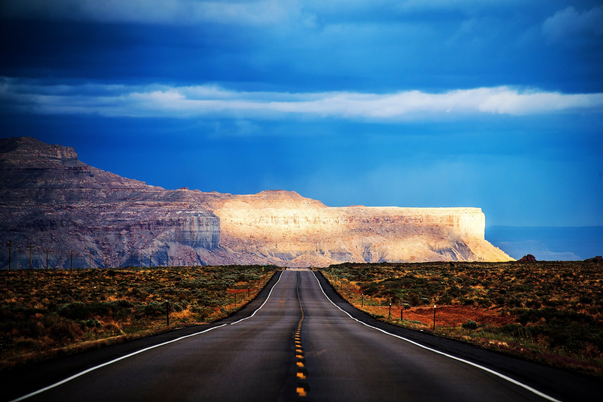 arizona carretera paisaje vista