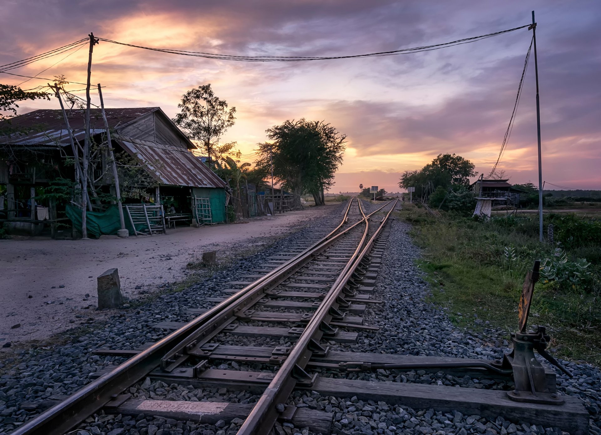 villaggio ferrovia cambogia