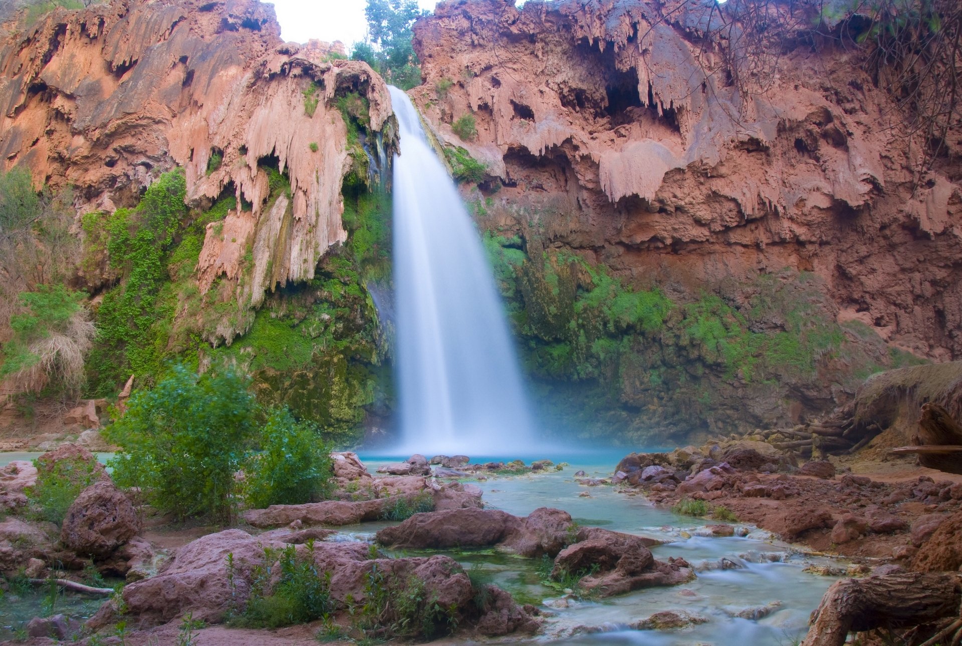 havasu falls arizona wielki kanion havasu falls wielki kanion skała