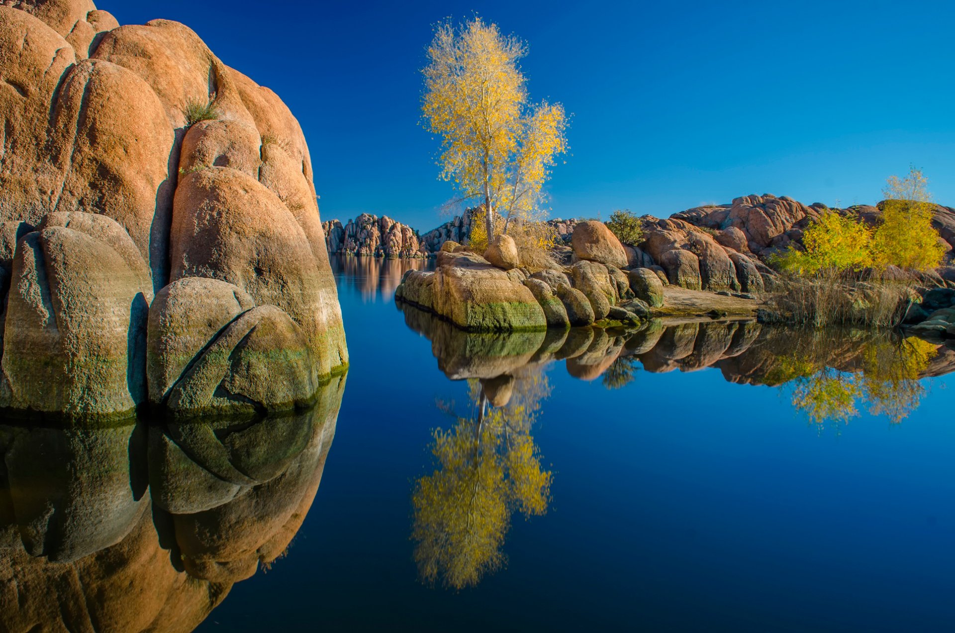 watson lake arizona lago reflexión