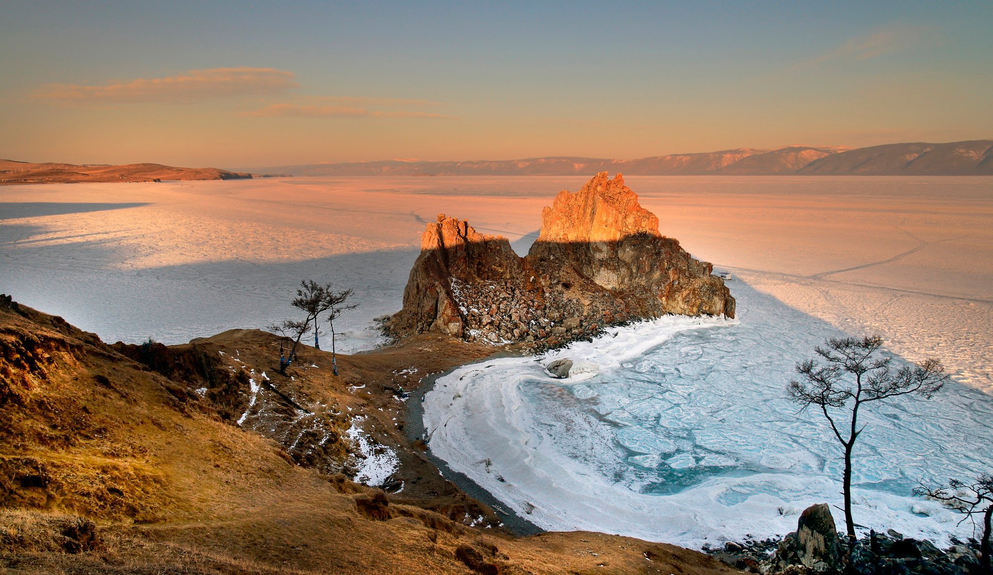 rusia baikal mañana amanecer