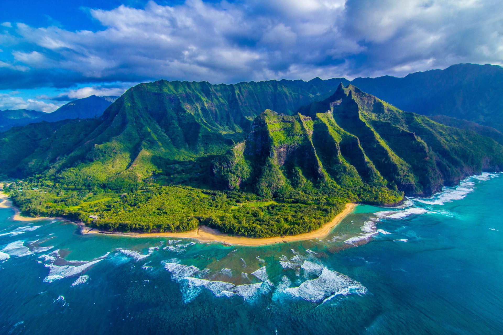 island hawaii ocean nature panorama