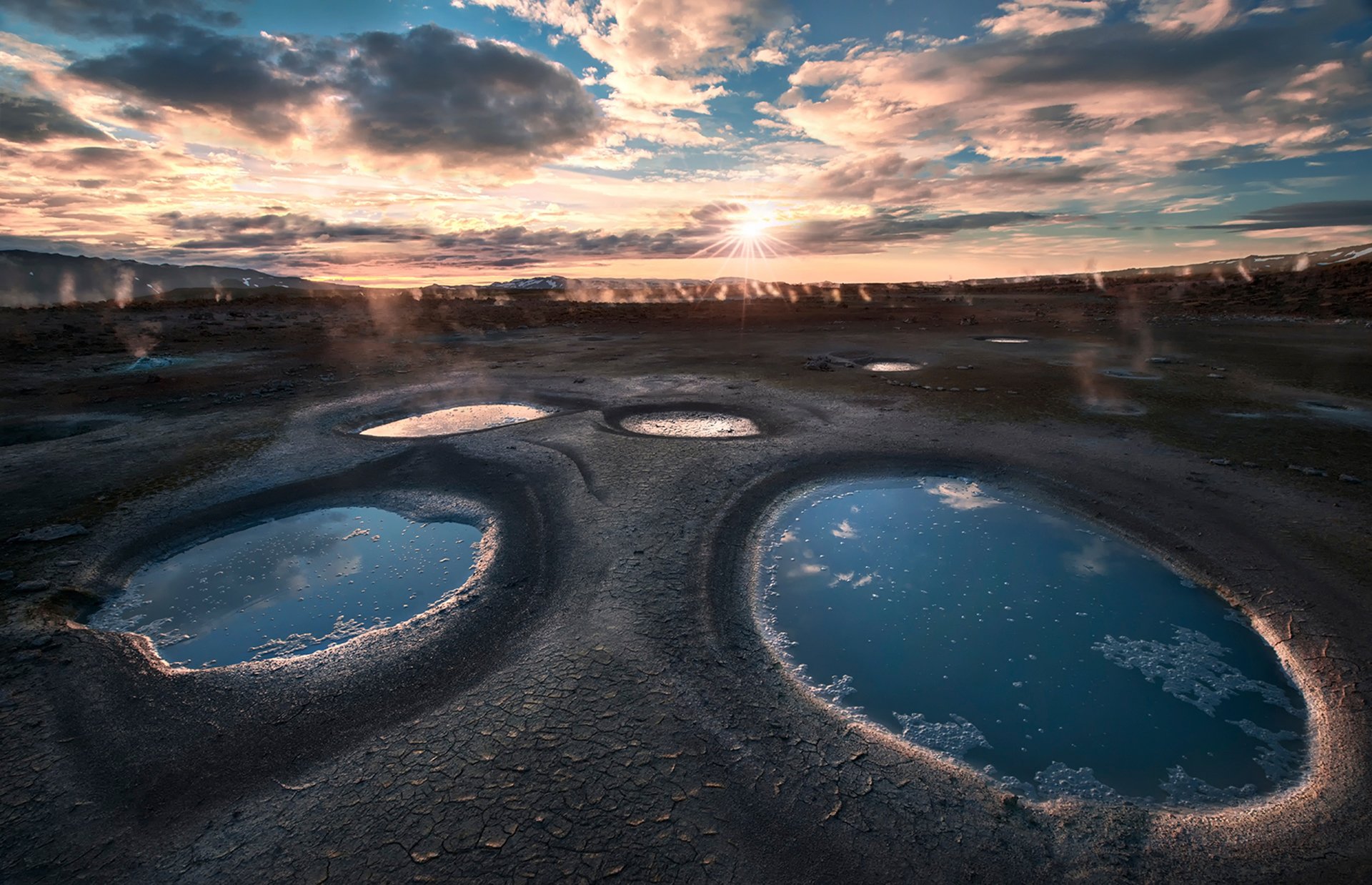 islande geysers soleil