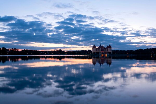 View of Moritzburg Castle in Germany