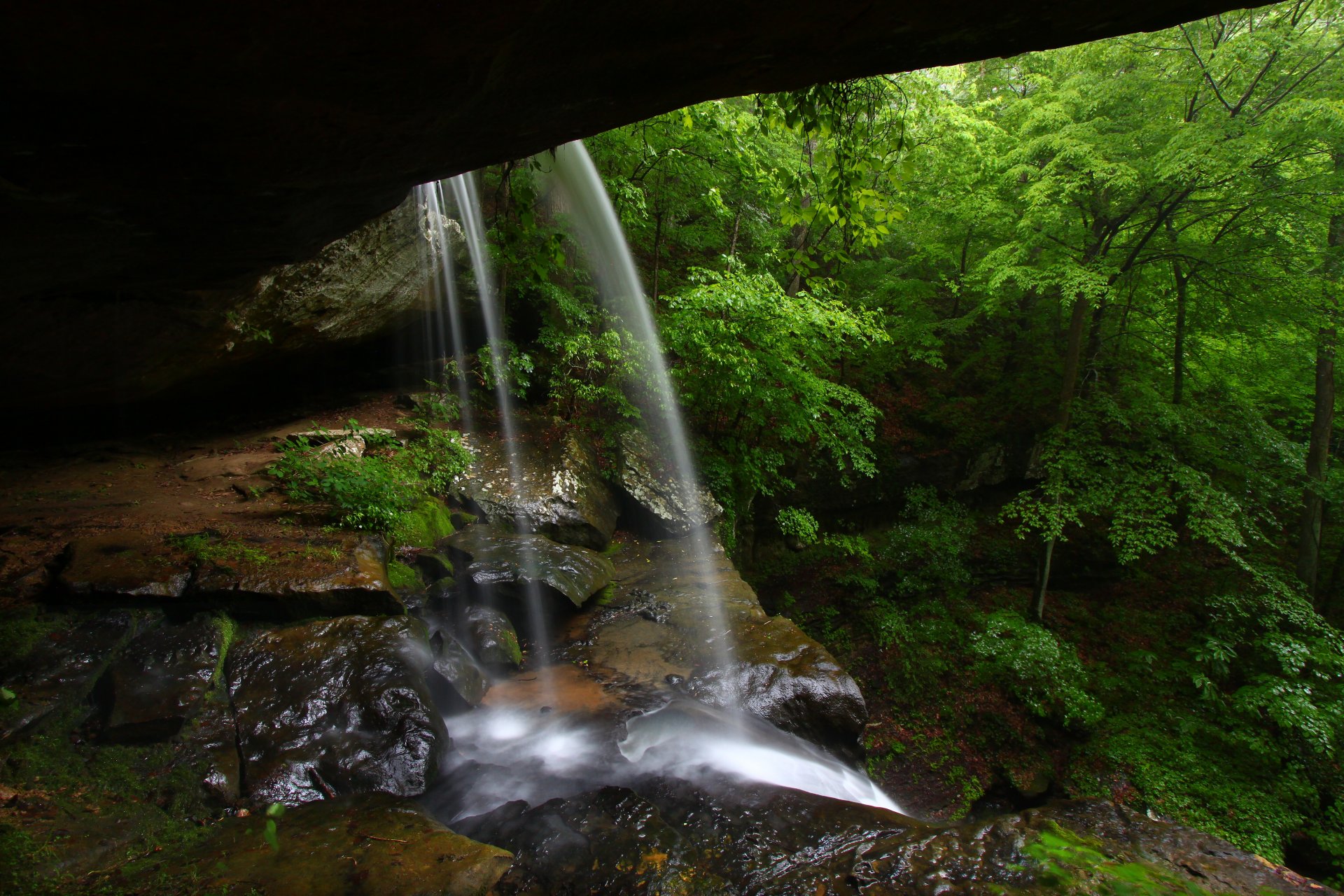 cave waterfall cool