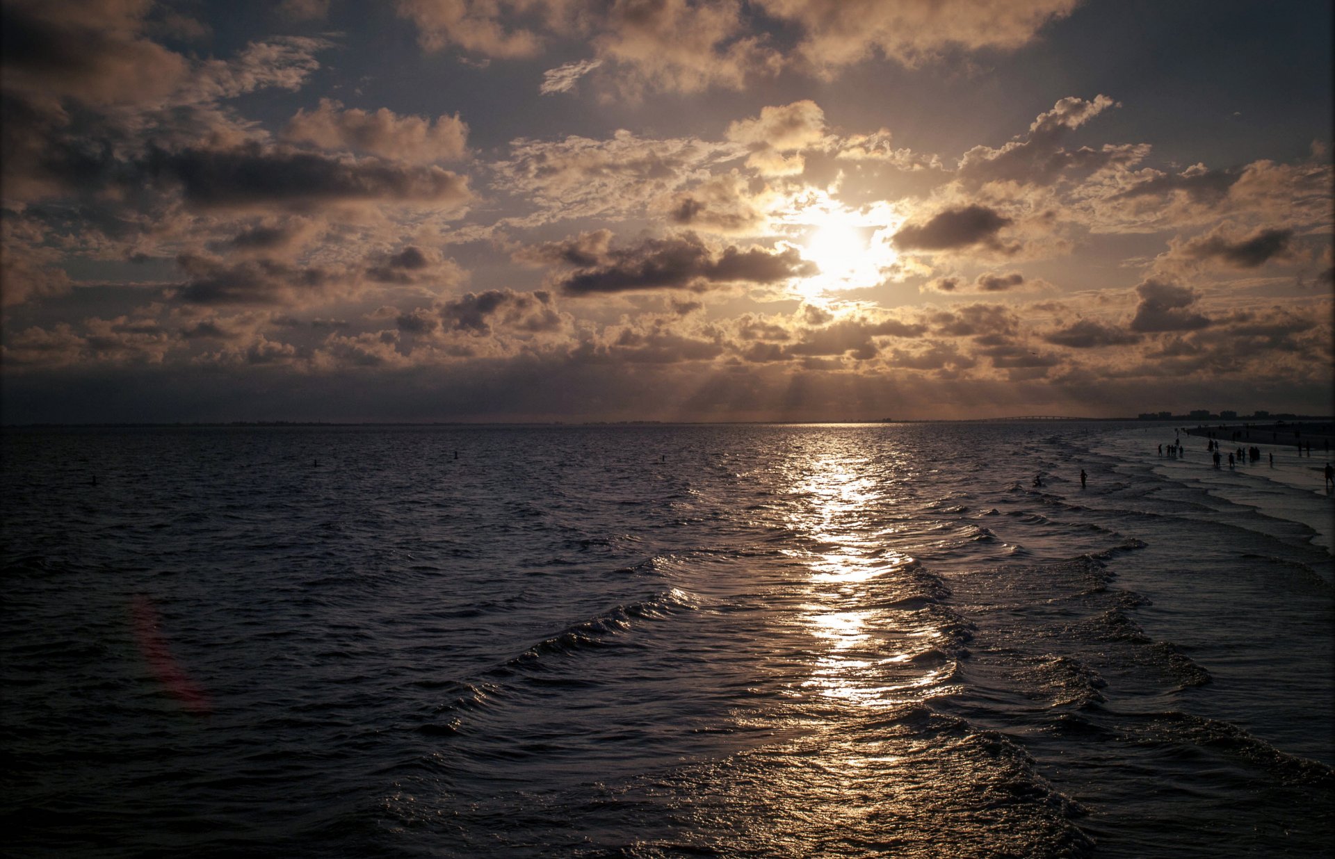 mer soleil vagues plage