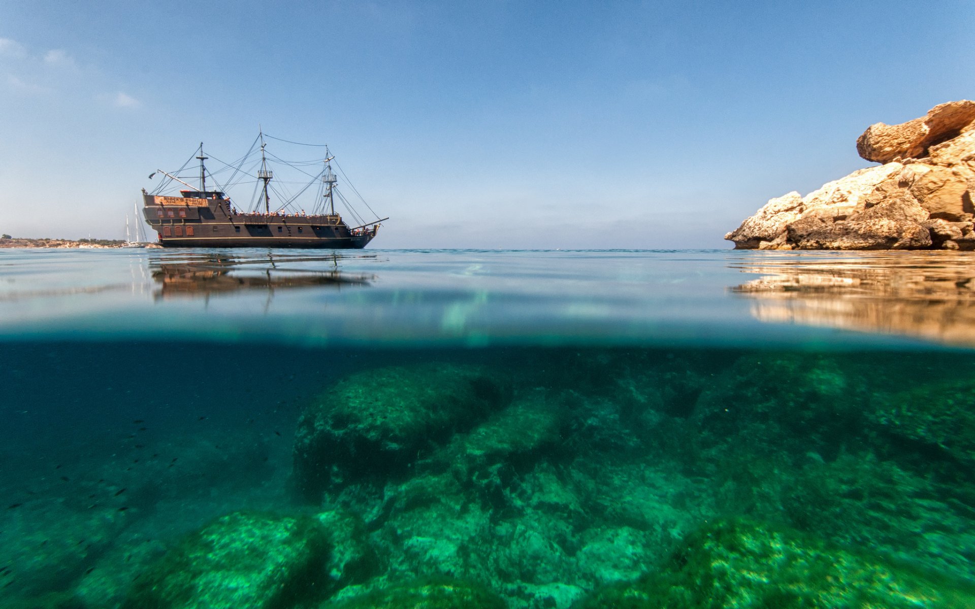 natur meer europa kroatien felsen schiff