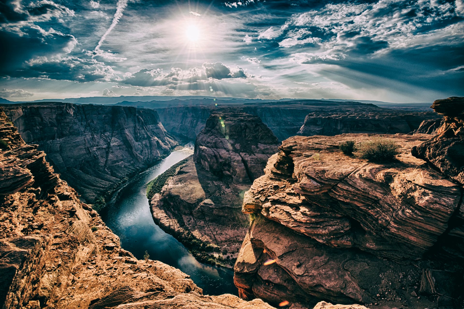 hufeisen biegen arizona hufeisen fluss sonne