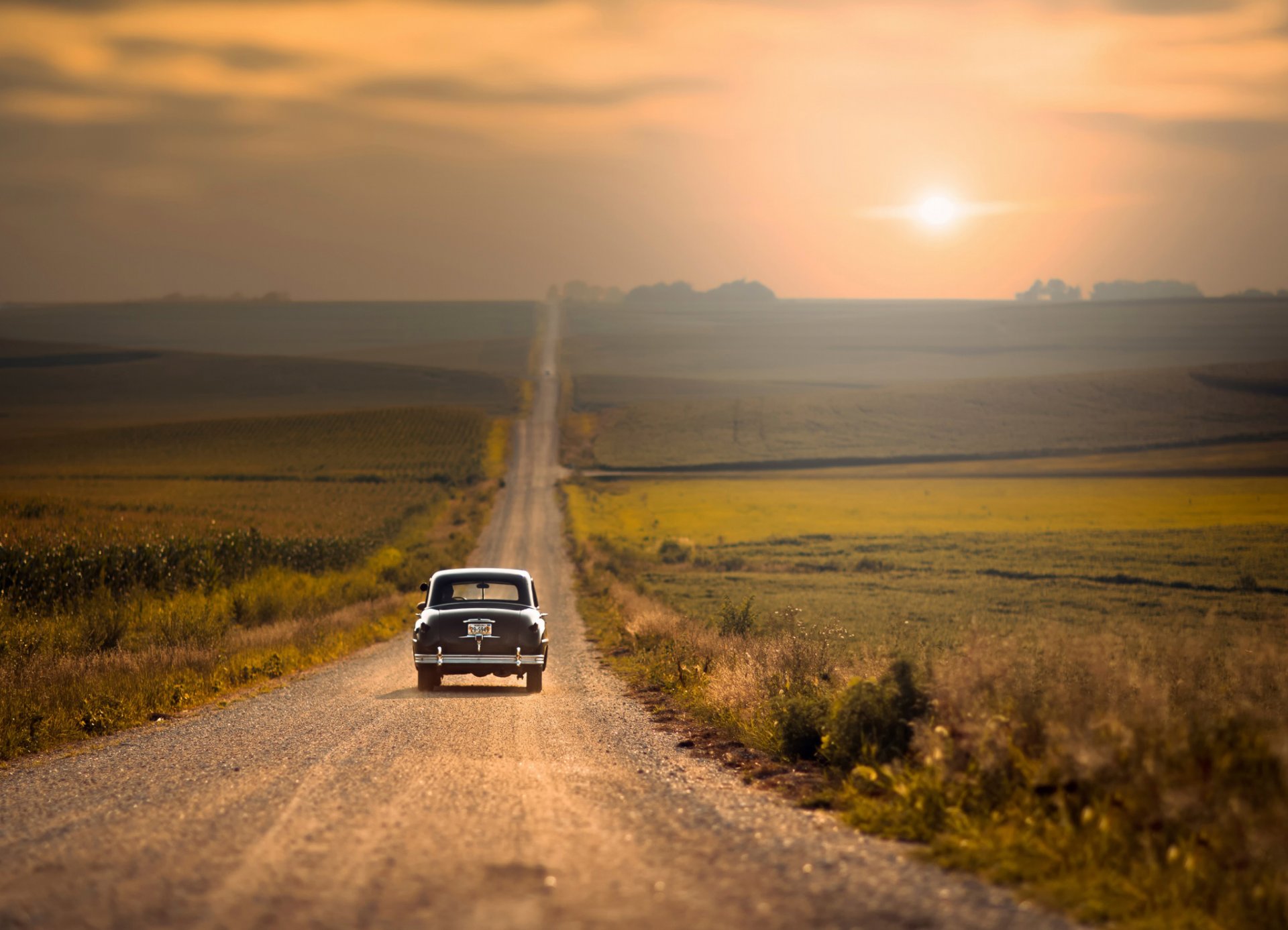 auto samochód droga przestrzeń bokeh