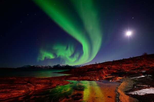 Stunning Aurora Borealis over Norway