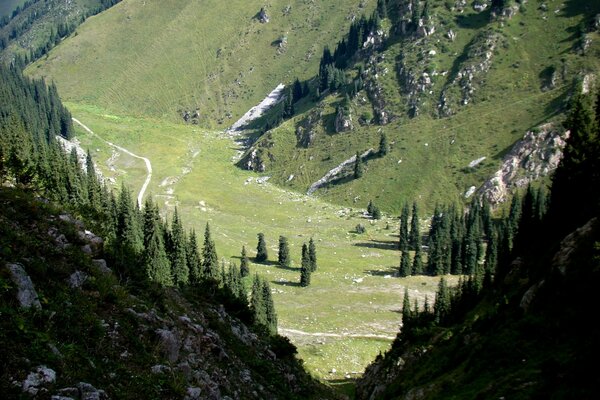 Schlucht Lunnaja Poljana Kasachstan