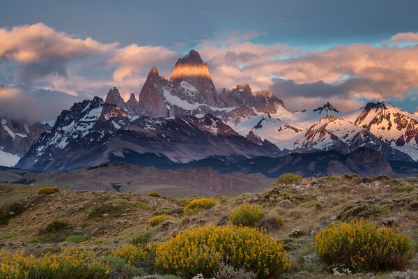 Góra Fitz Roy stanowi granicę Argentyny i Patagonii