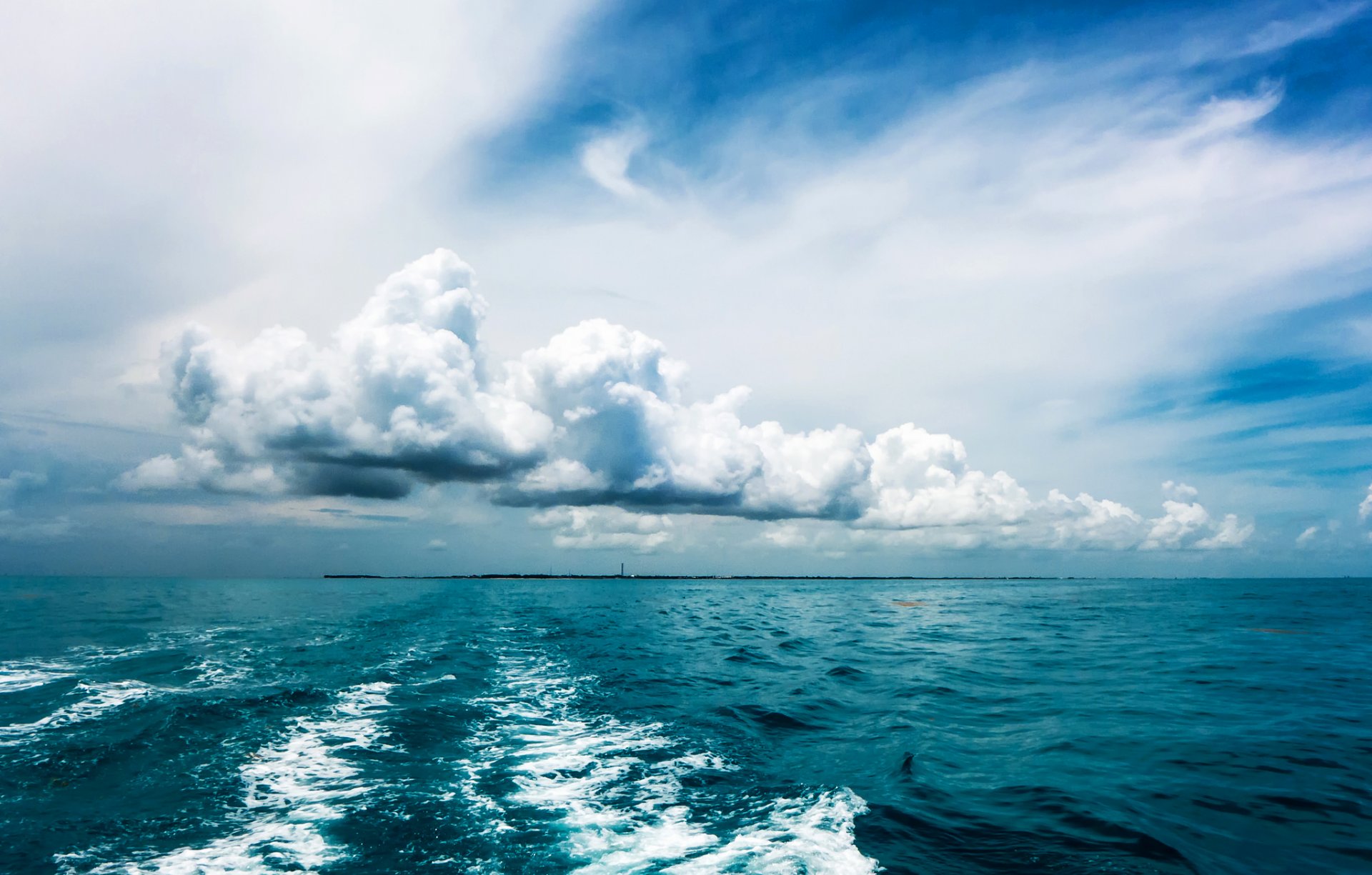 océano agua horizonte olas nubes nubes naturaleza