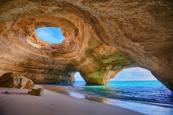 Rock-arch on the seashore