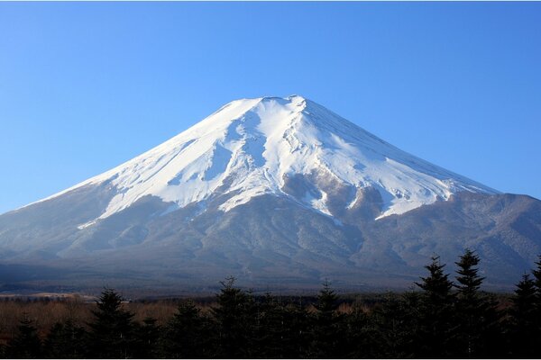 Mount Fujiyama in Japan. Hintergrund