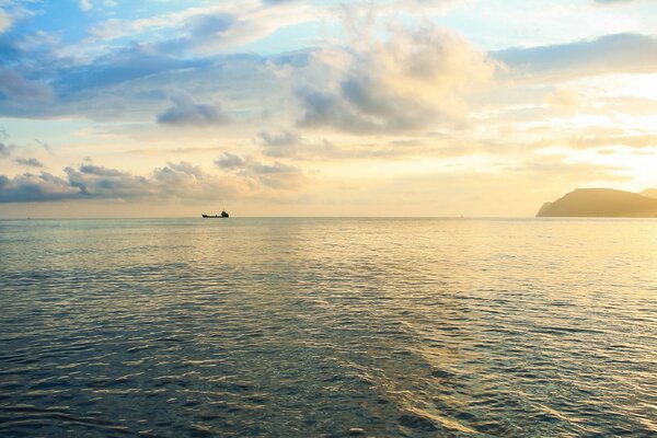 Black Sea, horizon, Novorossiysk