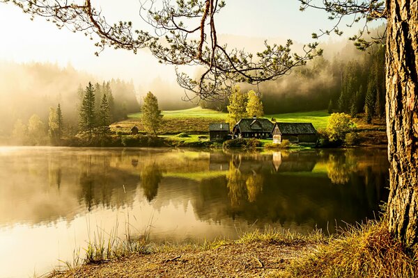 Ein Dorf am See