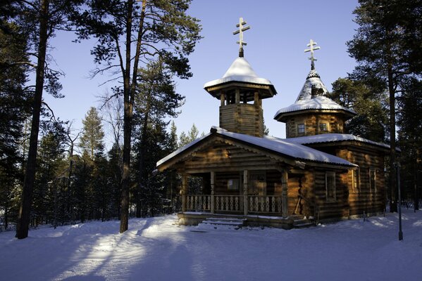 Monastère d hiver en Laponie