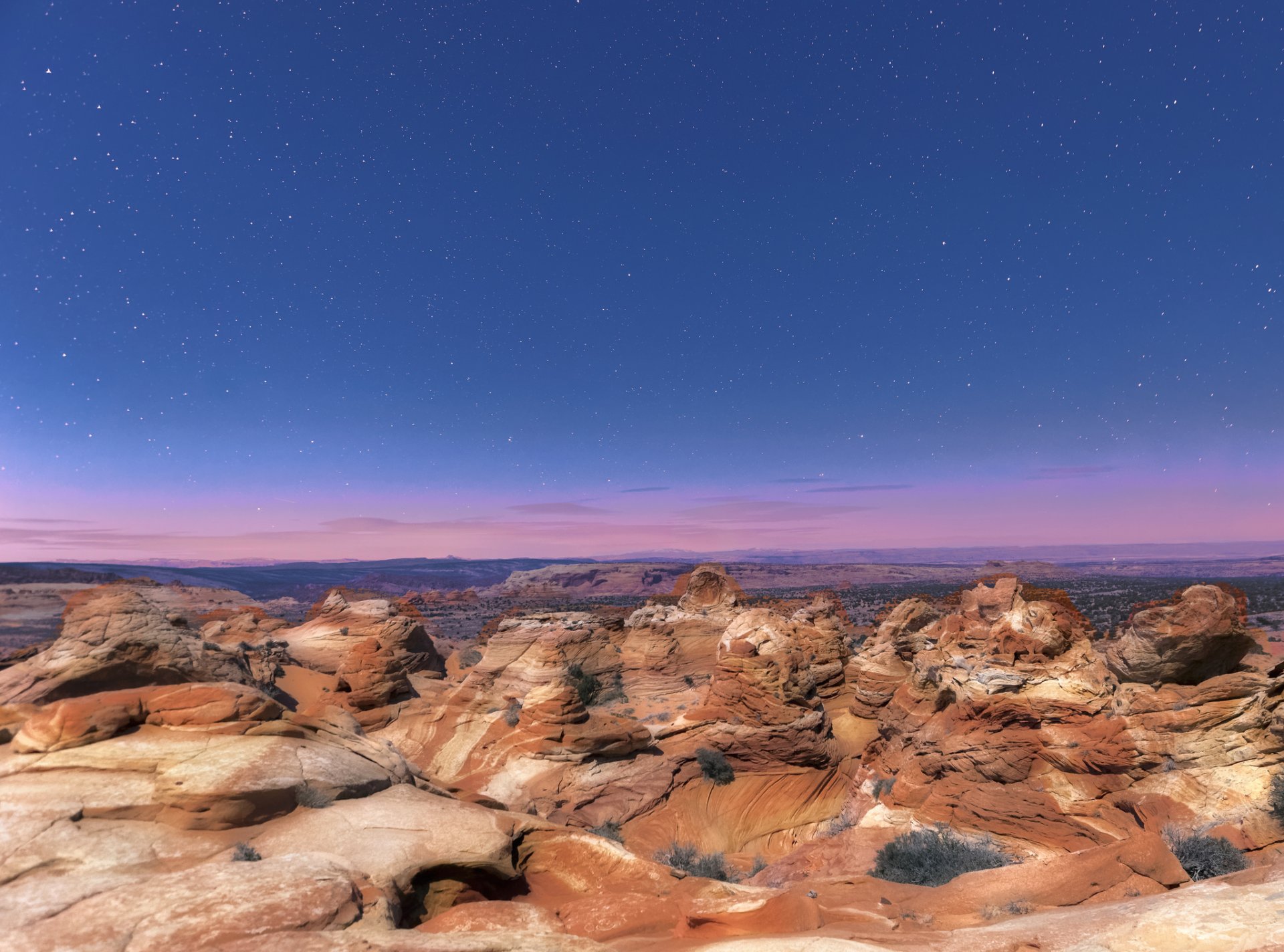 united states arizona national park rock night star