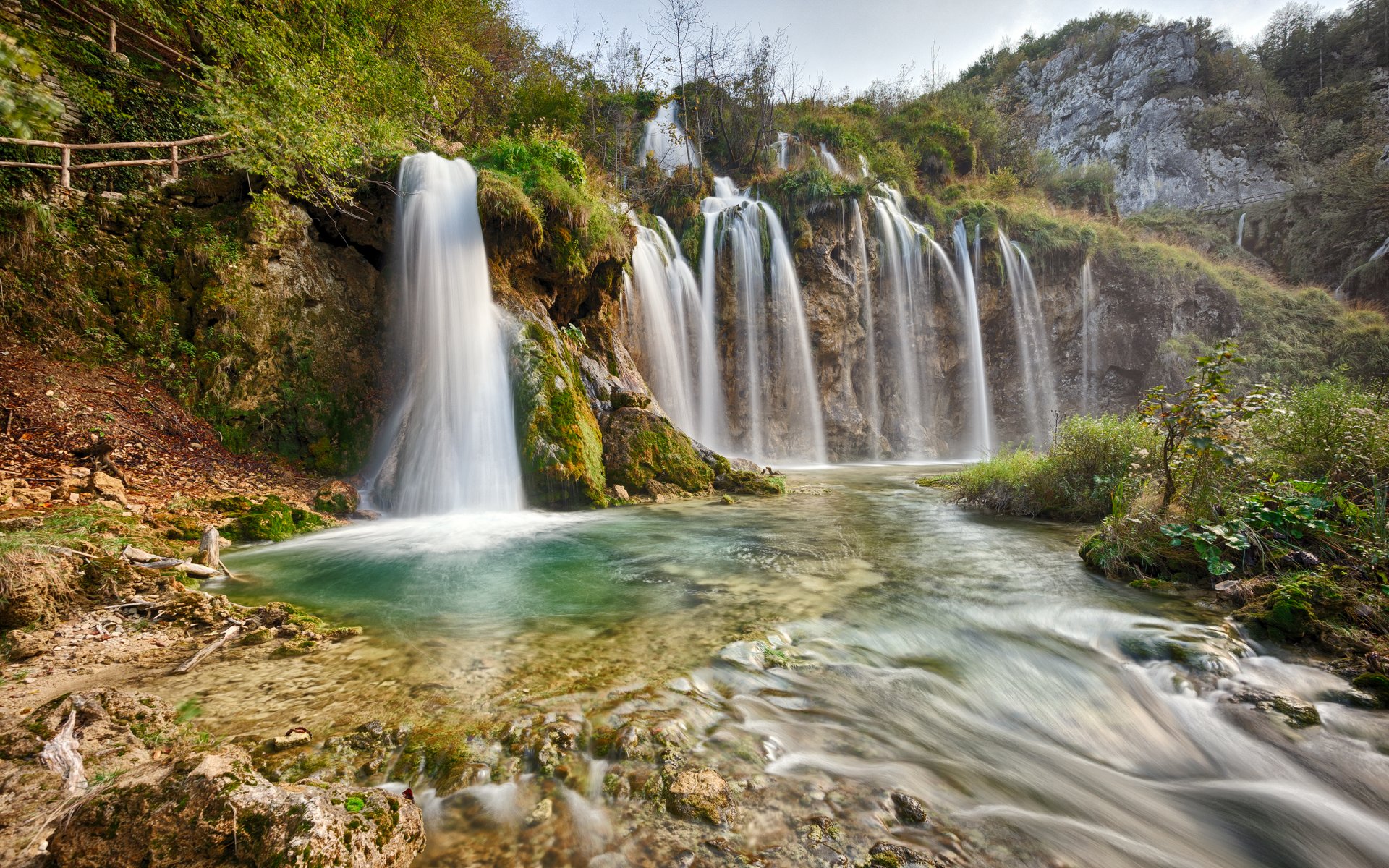 nationalpark plitvicer natur wasserfall fluss