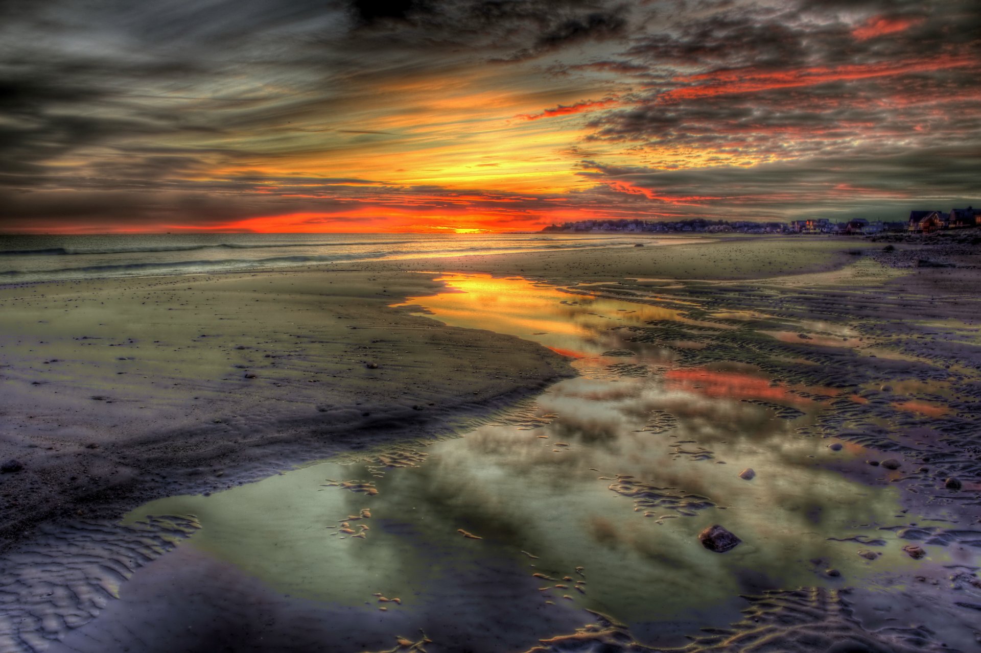 natura paesaggio cielo nuvole tramonto mare