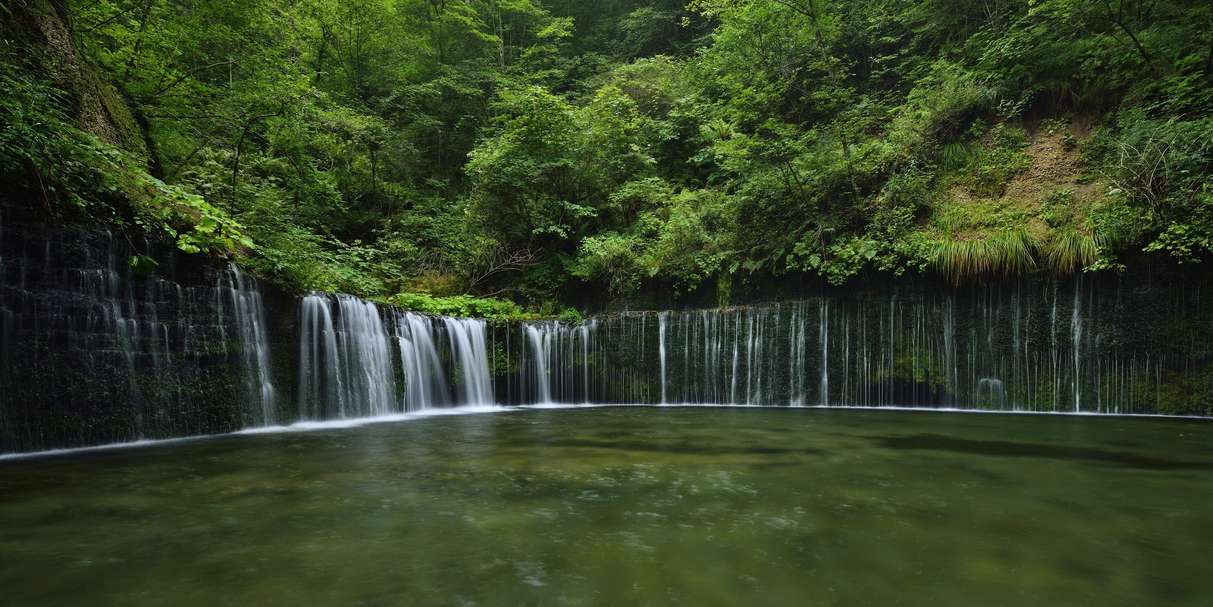 shiraito-wasserfall weiße fäden karuizawa-mati nagano japan