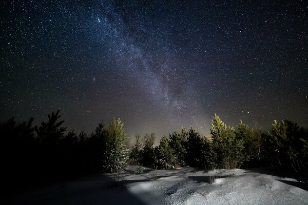 Via Lattea in una notte d inverno