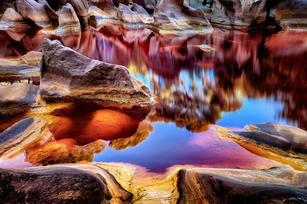 Interesting colored stones in Andalusia