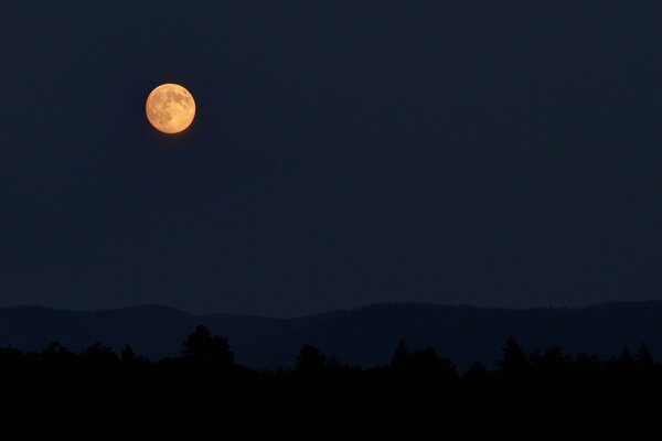 Mond am dunklen Himmel